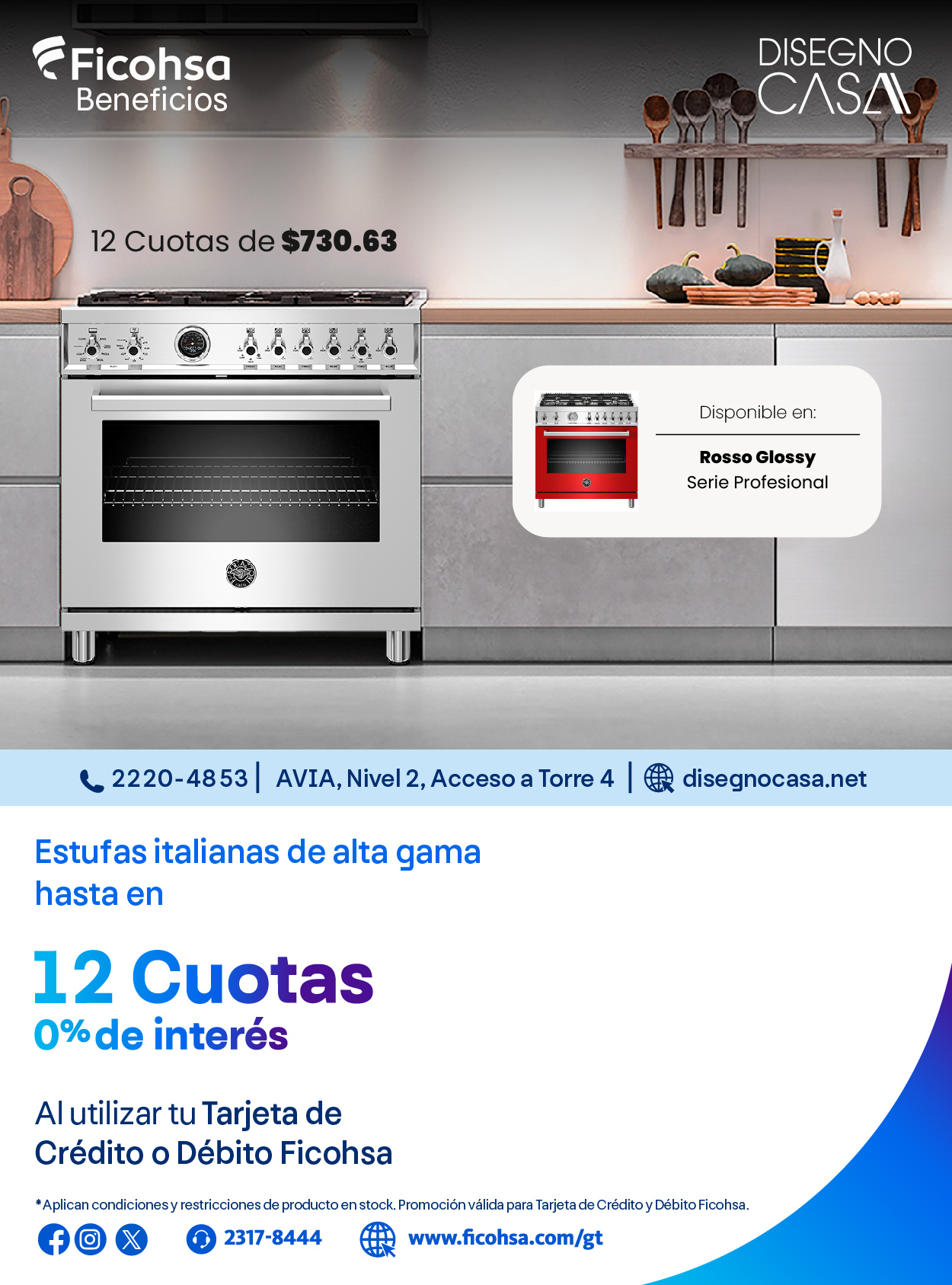 Estufas italianas en 12 cuotas