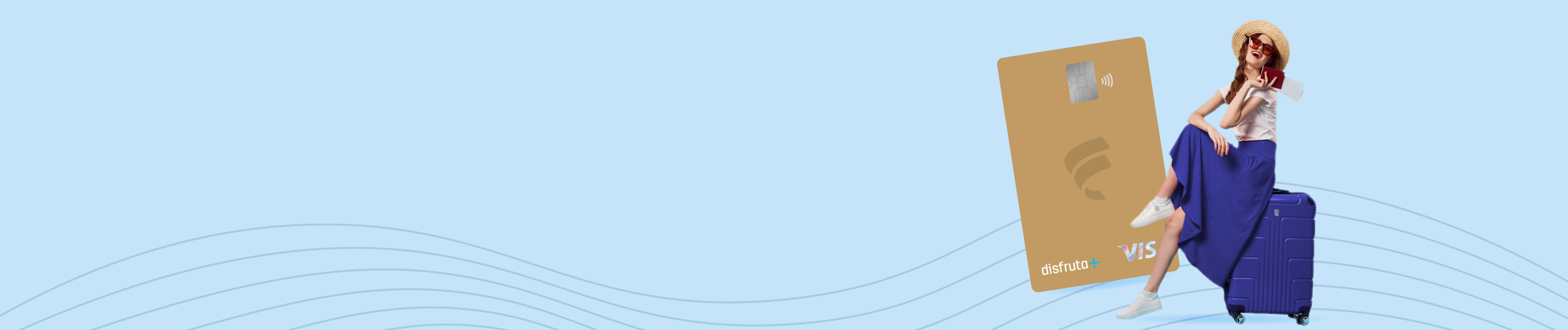 Imagen del banner Tarjeta disfruta+ Visa Oro