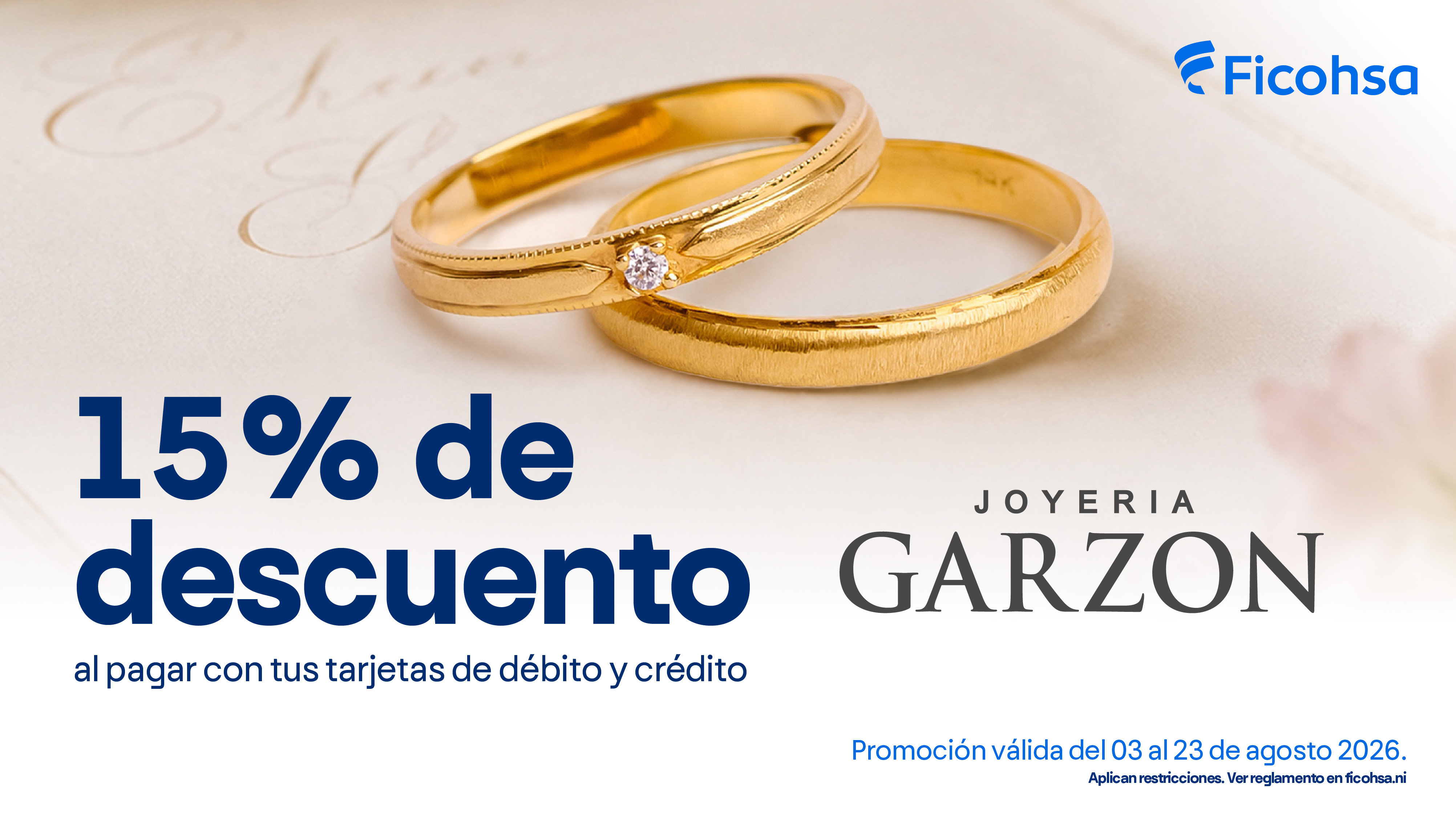 15% para celebrar momentos especiales