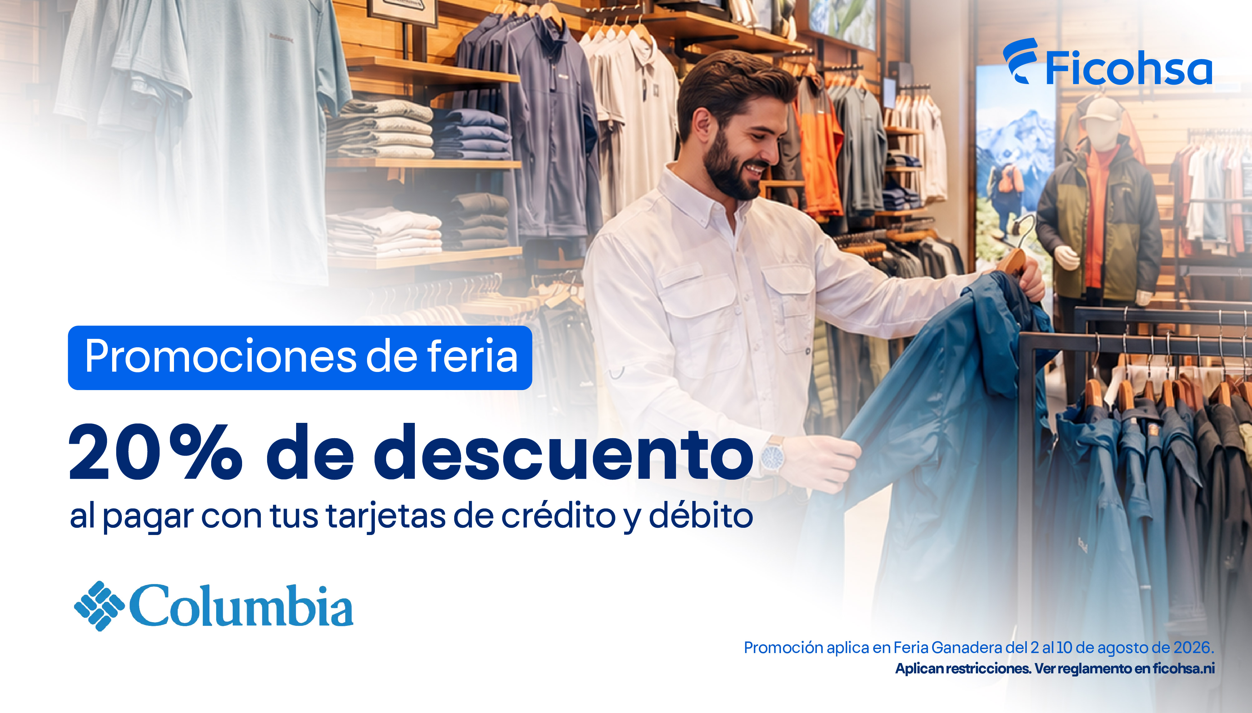 20% de descuento en Columbia