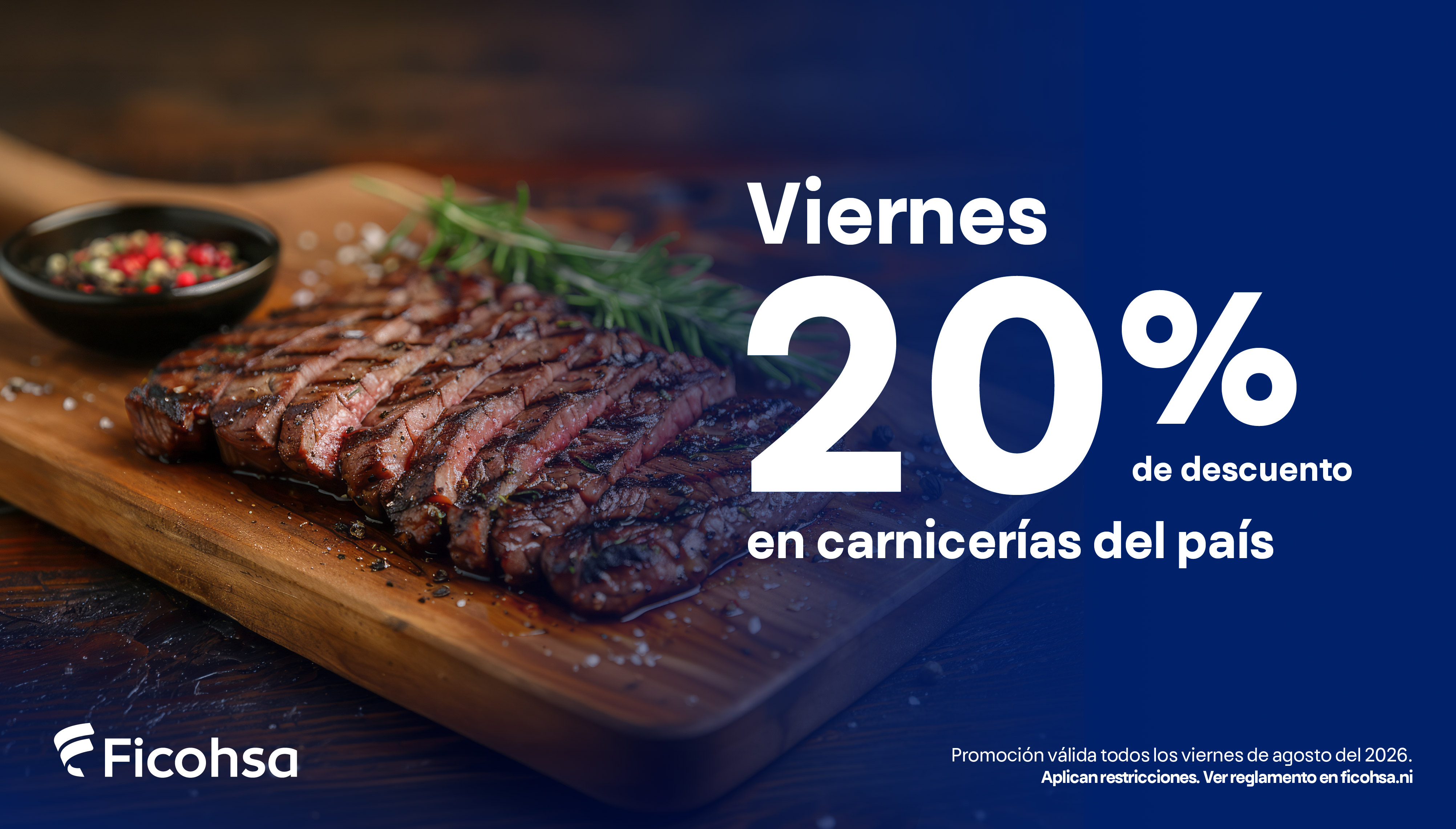 20% de descuentos los viernes en carnicerias seleccionadas 
