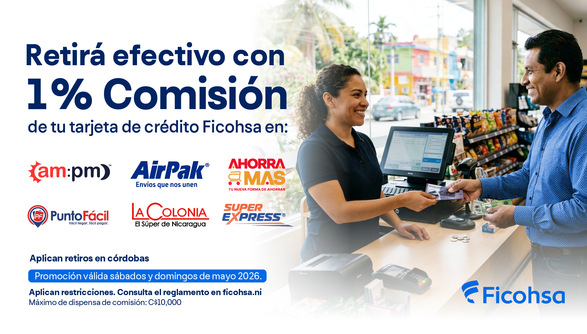 Retirá efectivo con solo 1% de comisión