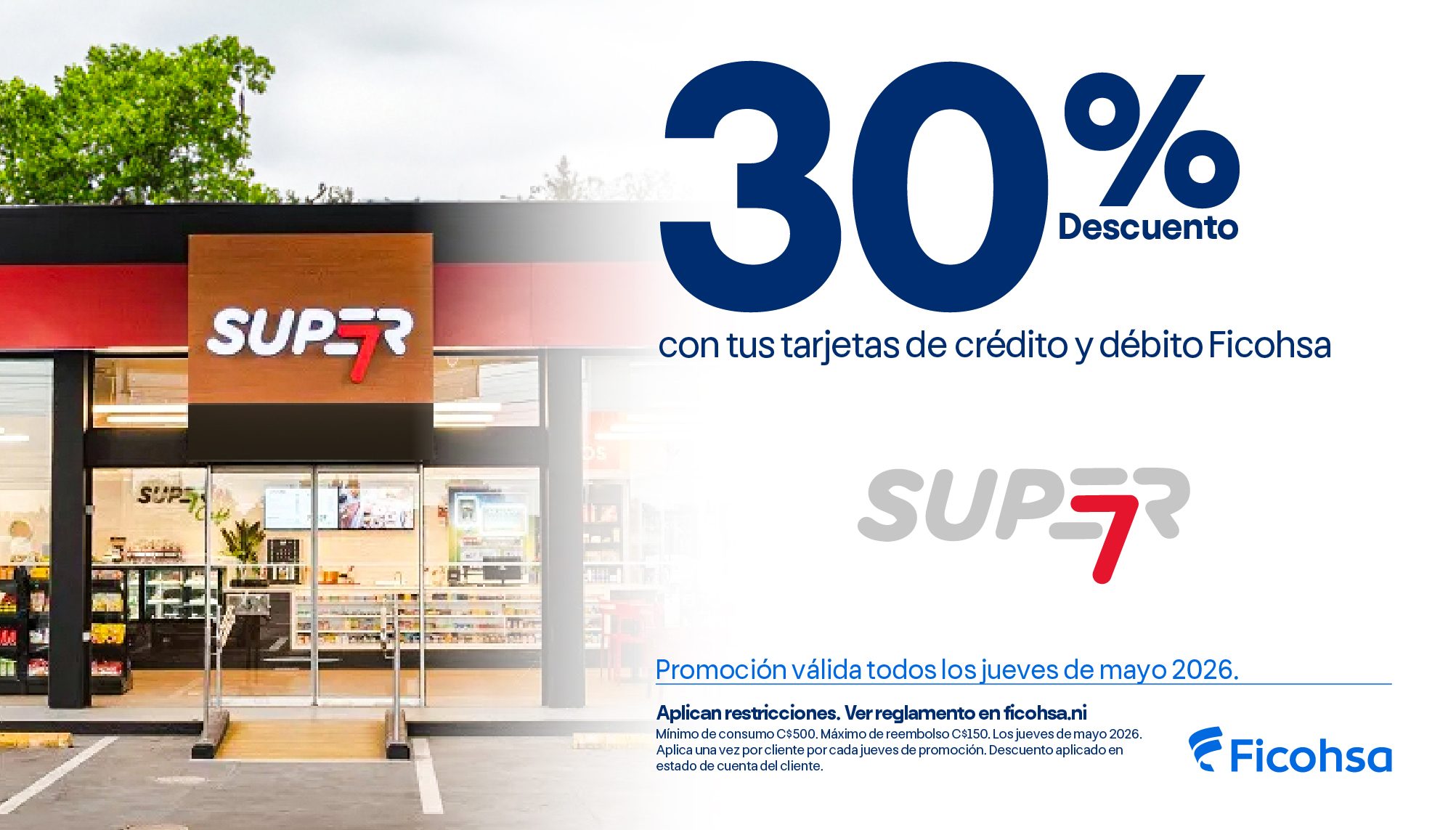 30% de descuento en Super7 todos los jueves 