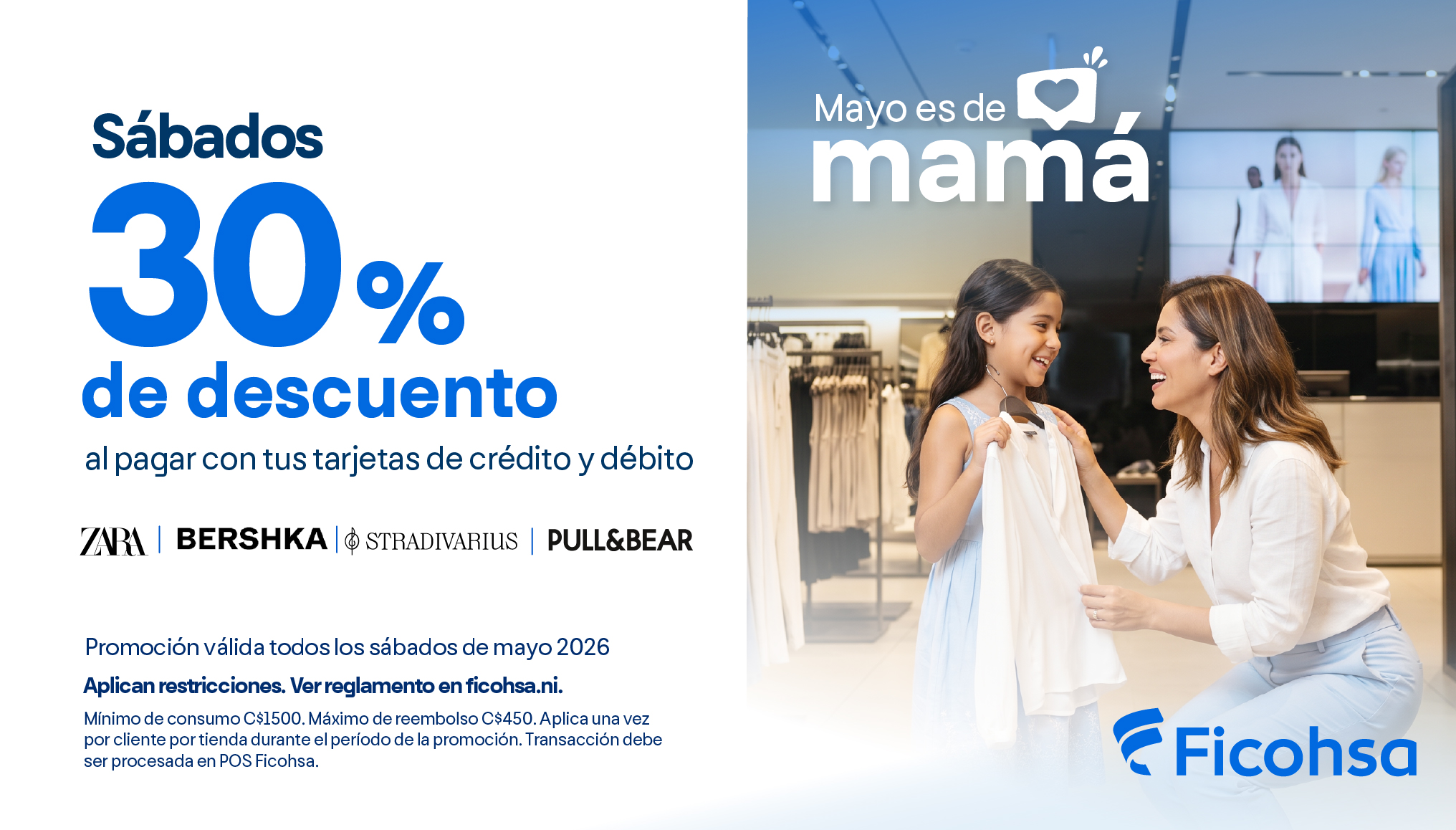 30% de descuento para celebrar a mamá