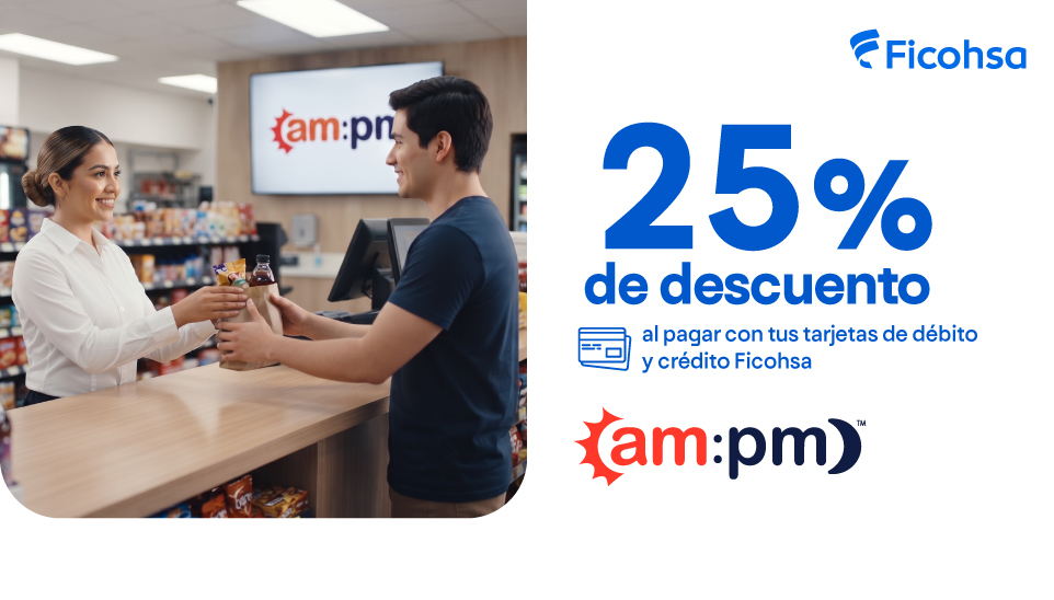 25% de descuento en am:pm