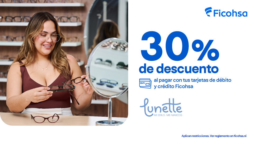 30% de descuento en Lunette