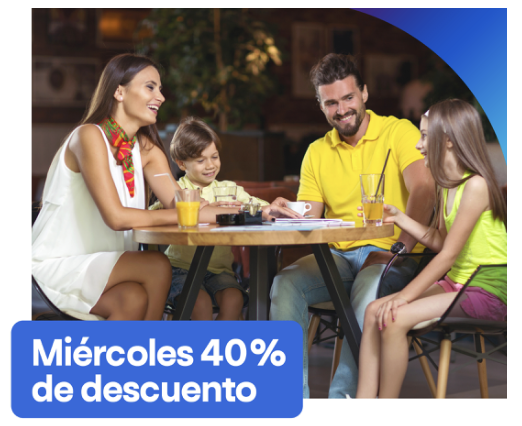 40% de dcto. en restaurantes 