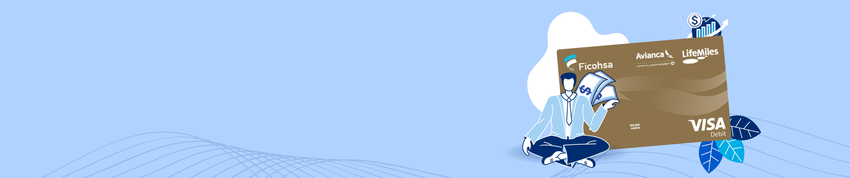 Imagen del banner Tarjeta Ficohsa LifeMiles Oro
