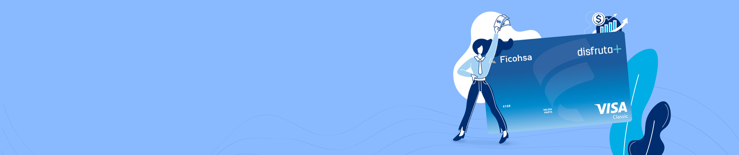 Imagen del banner Tarjeta Ficohsa disfruta+ Clásica