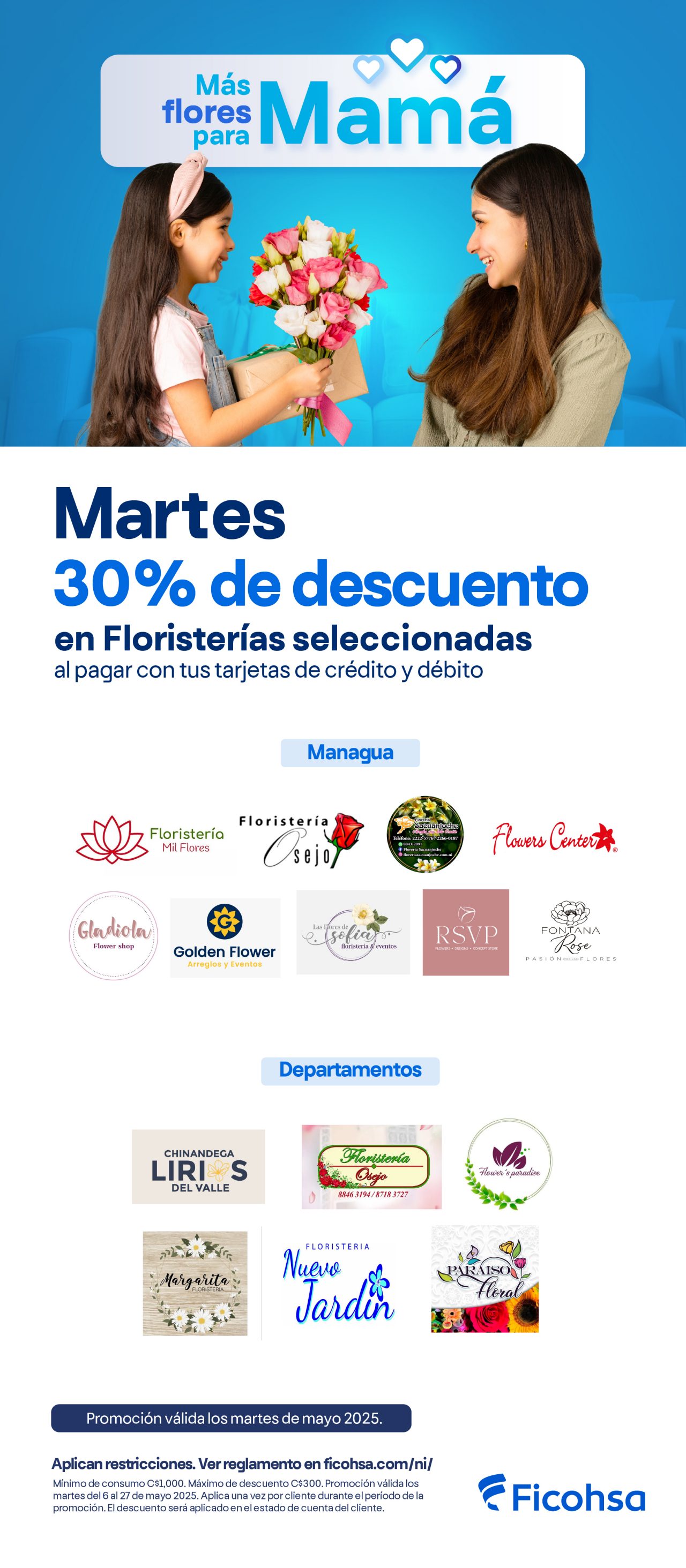promoción flores día de madre